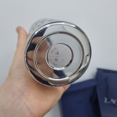 Dior Stainless Steel Water Bottle Silver Limited VIP Gift with Crossbody Strap
