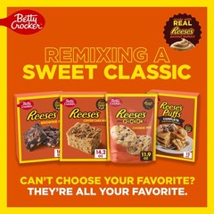 Betty Crocker REESE’S Brownie Mix With REESE’S Peanut 16 Ounce (Pack of 1)