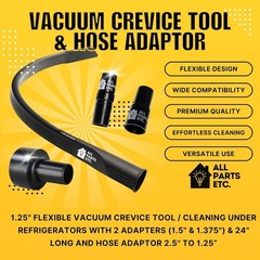 24″ Long Flexible Vacuum Crevice Tool Fits 1.25 1.5, 1.35, 2.5 Vacuum Attachment