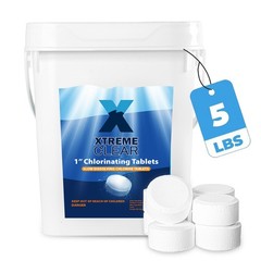 5-Pounds Pool Spa 1″ Chlorine Tablets 5lb Bucket 2L Swimming Pool Spa Hot Tub