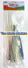 200 Assorted Colors 4, 6, 8, 12 inch Nylon Wire Cable Tie Wraps Straps Zip Ties