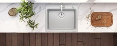 Ruvati 23″x20″ Drop-in Topmount 16 Gauge Single Bowl Kitchen Sink- RVM5923