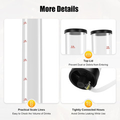 Portable Beer Dispenser, Dual Tank Backpack Drink Dispenser, Backpack Beer