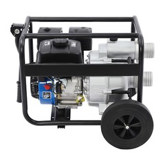 4 Stroke 7.5HP Gasoline Water Pump 3″ Full Trash Water Transfer Pump w/15m Pipe