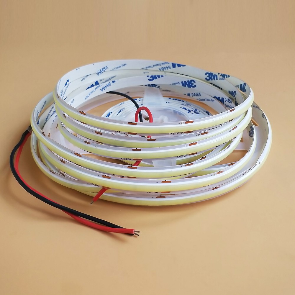 Fancy 12V COB LED Flexible Strip Light Tape Rope IP44 Waterproof Super Bright