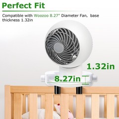 Zelvoro Upgrade Bunk Bed Fan Holder, Adjustable Clip-On Design, Compatible wi…