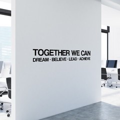 Teamwork Motivational and Inspirational Office Wall Decal Sticker Vinyl Quote
