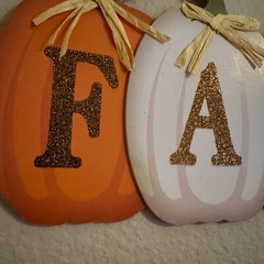 Fall Decor Wall Sign Wooden Pumpkins 15.5in X 7.25in Wreath Crafts Hanging
