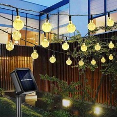 23Ft 50 LED Outdoor Solar Powered String Lights for Patio Yard Porch Party Decor