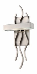 Wave LED 7.88 inch Brushed Nickel ADA Wall Sconce Wall Light