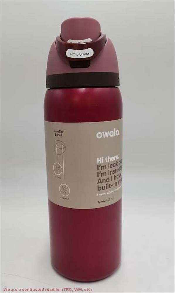 Special Edition Holiday Owala 32oz Stainless Steel – Poinsettia READ DESCRIPTION