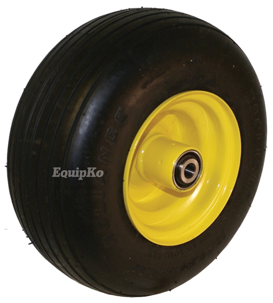 Solid/Flat Free Wheel Assembly 13×6.50-6 Replacement for John Deere TCA19309