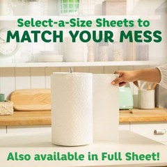 Bounty Quick-Size Paper Towels – 16 Family Rolls, 40 Regular Rolls