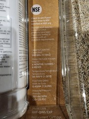Samsung HAF-QINS/EXP Refrigerator Water Filter (Model DA97-17376B).