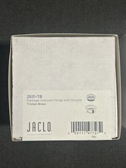 Jaclo 281-TB Tristan Brass Finish Disposal Flange with Strainer Comes As Shown