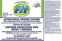 FIT Produce Wash, Organic Fruit & Vegetable, 1 Gallon *MAKES 128 GAL Concentrate