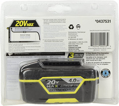 KOBALT #0437531 20V MAX LITHIUM-ION 4.0Ah up to 3X RUN BATTERY