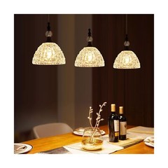 Modern Black Clear Glass Pendant Light 7.68 in Globe Small Pendant Light with…