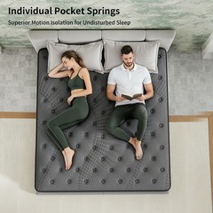 12″ 14″ Mattress In a Box Gel Memory Foam Hybrid Spring Twin Full Queen King Bed