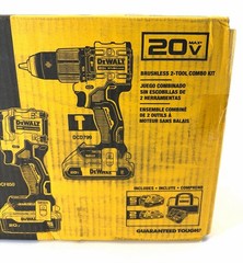 DeWalt Atomic 20V Max Impact Driver/ Hammer Drill 5Ah & 2Ah Batteries DCK200D1P1