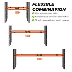 Orange Stair Tread Template Tool – 72” Precision Measuring Tool