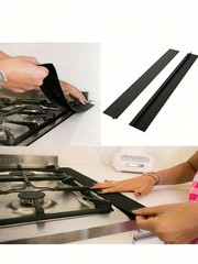 Clearance Silicone Stove Gap Cover, Heat Resistant, Easy Clean, Black 21 inch