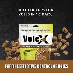 VoleX® – Kills All Species of Voles – Safe for Use Around People and Pets