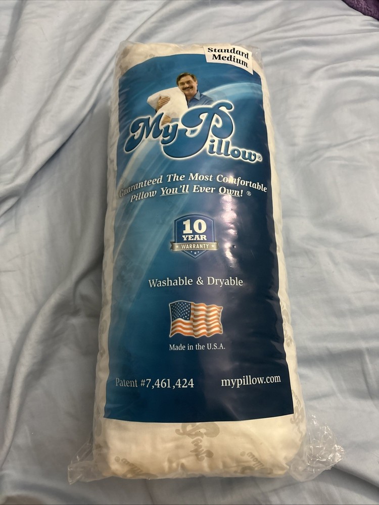 MyPillow Standard Classic Pillow Medium Firm 18.5-inch x 26-inch Machine Washabl