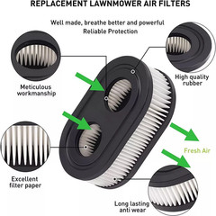 2X Air Filter Kits for Briggs And Stratton 798452 593260 5432 5432K Lawn Mower