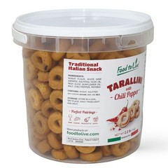 Tarallini with Chili Pepper, 2.2 lb (1 kg) – Vegan – by Food to Live