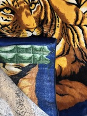 Resting Tigers Korean Mink Blanket Heavy (8.11 Lbs) Fleece 90” X 86” Soft