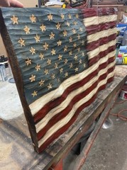 Patriotic, Wall Art Décor, Wedding American Wooden Flag, Rustic American Flag,