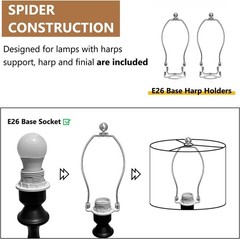 Beige Linen Fabric 11.6×12.6x 9.8in Drum Lamp Replacement Shade (Set of 2)