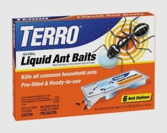 TERRO Liquid Ant Killer Bait Outdoor Indoor Tray Traps Ready To Use T300 6PK NEW