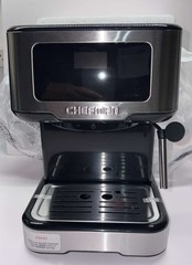Chefman CraftBrew Espresso Machine, 15-Bar Pump Digital Espresso Maker w/Steam W