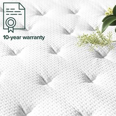 Zinus Pressure Relief Extra Firm Hybrid Mattress Comfort Foam and Pocket Spring