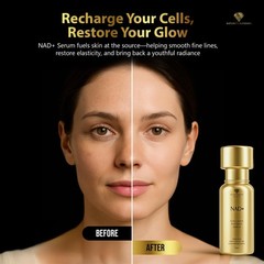NAD+ Anti-Aging Serum – Boost Cellular Energy, Firm Skin & Reduce Wrinkles – wit