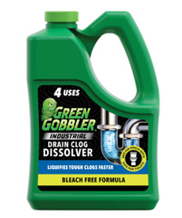 Green Gobbler Industrial Strength Drain Clog Remover & Cleaner Liquid Gel- 64oz.
