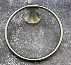 Towel Ring ~ Nickel Silver Color ~ No Screws