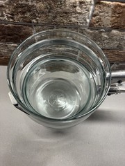 Vintage PYREX Flameware Clear Glass Double Boiler Two-Piece Saucepan Set no lid