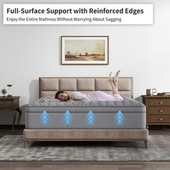 12″14″ Gel Memory Foam Hybrid Spring Mattress in a Box Twin Full Queen King Size