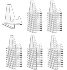 50 Packs Card Display Stand 2.2 inch Acrylic Easel Mini Card Stand for Sports