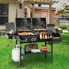 Royal Gourmet 2-Burner Gas and Charcoal Combo Grill