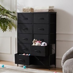 10 Drawers Tall Dresser for Bedroom Drawer Dresser with Organizer Storage Drawer