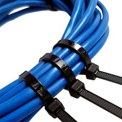(24″ INCH) 10 – 20 PACK BLACK CABLE ZIP TIES Heavy Duty UV Resistant Nylon 66 UL