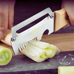 1-3x Stainless Steel Peeler with Wooden Handle Fruit and Vegetable Slicer 2026
