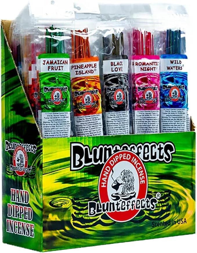 10x Assorted Scents Blunt Effects Incense 10 PACKS 11″ stick – 12 sticks /pack