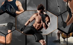 Full-Finr Workout Gloves for Men, Padded Gym Gloves with