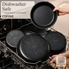 19-Piece Non-Stick Cookware Set with Detachable Handle & Induction Compatibility