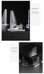 50 Packs Card Display Stand 2.2 inch Acrylic Easel Mini Card Stand for Sports